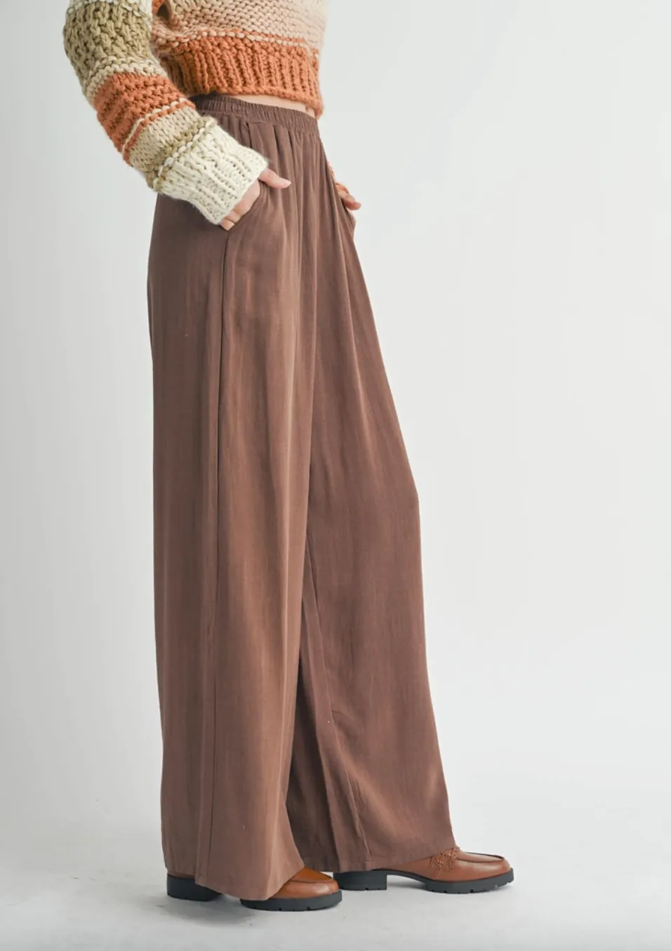 sugarloaf wide leg linen pant