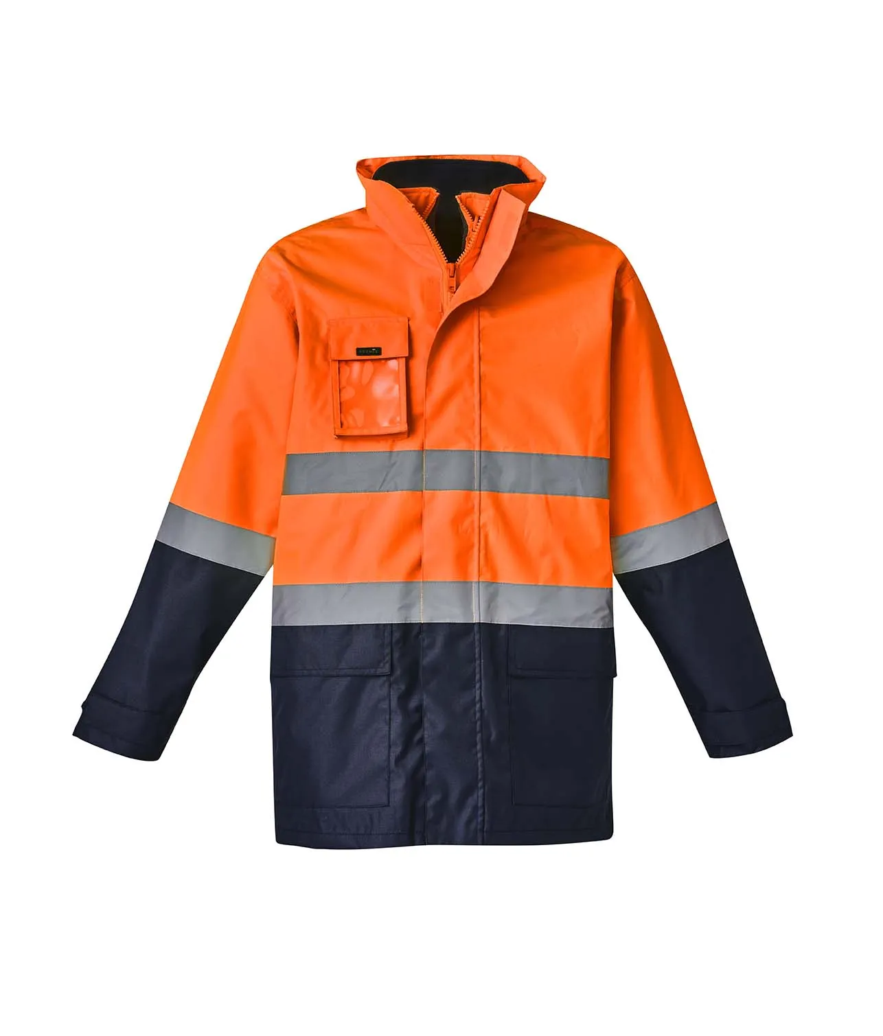 SYZMIK Mens Hi Vis Basic 4 in 1 Waterproof Jacket - ZJ220