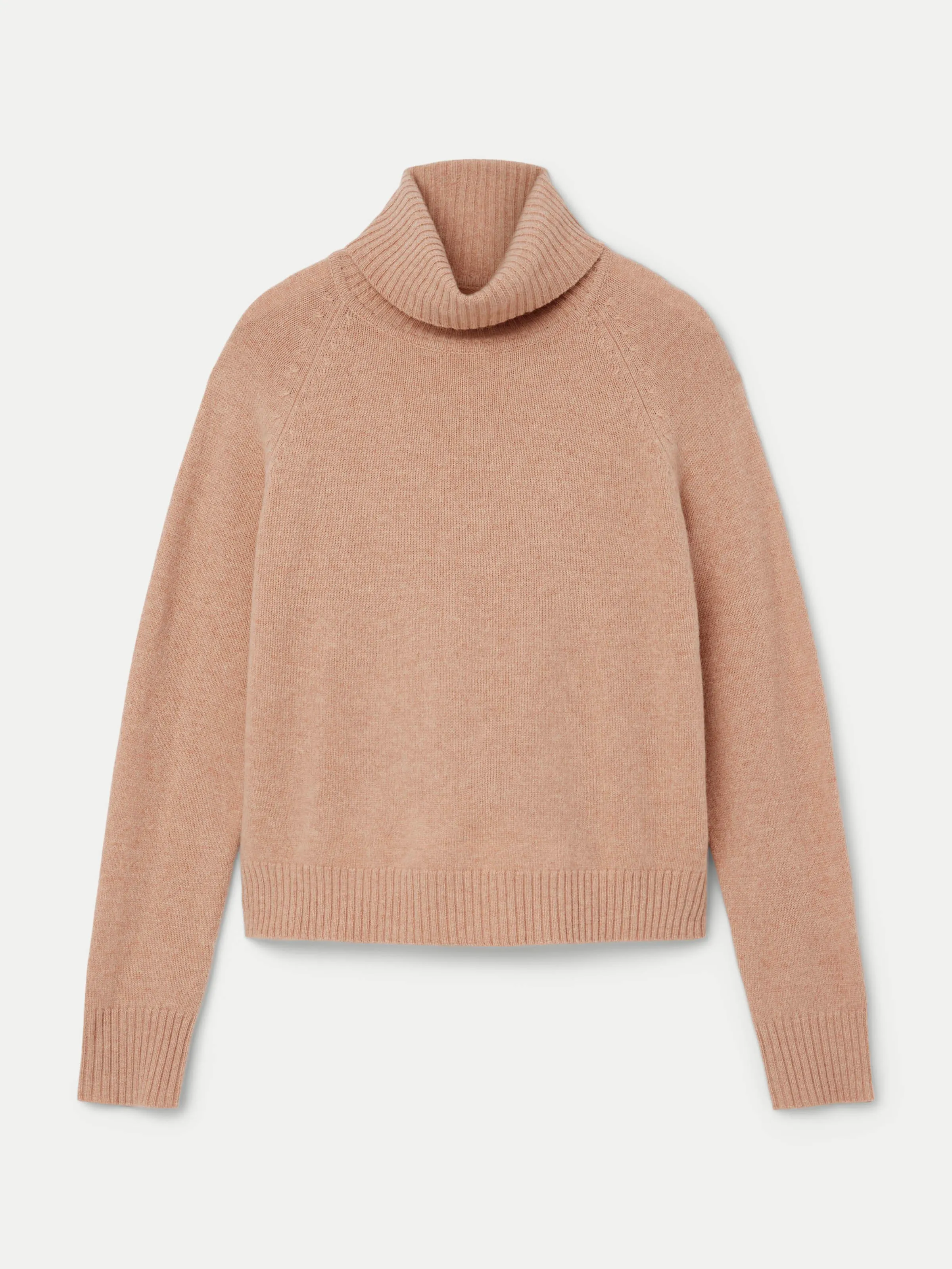 The Yak Wool Turtleneck in Blush Pink