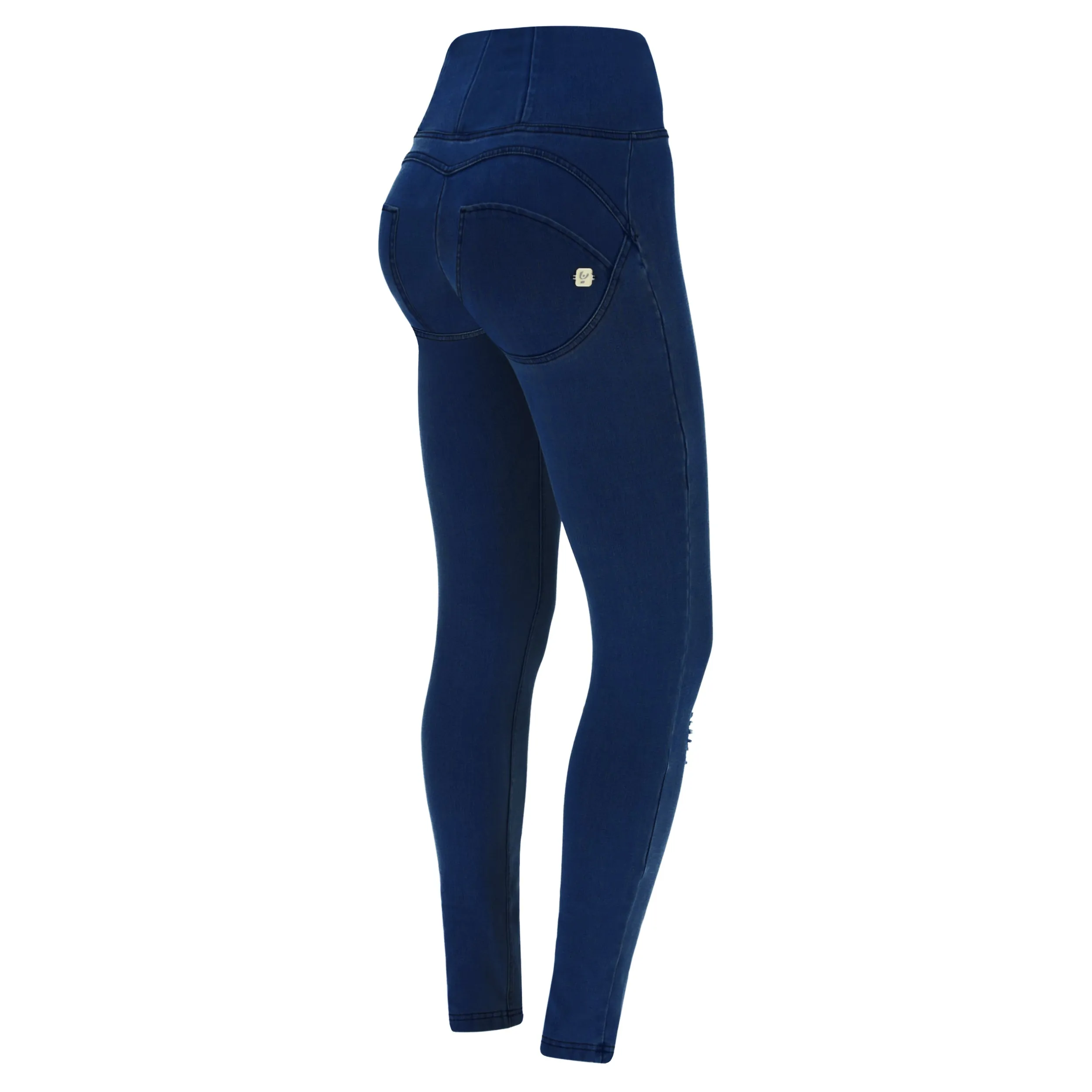 (WRUP1HS140-J0B) Stretch Denim WR.UP® met Hoge Taille en Scheurtjes